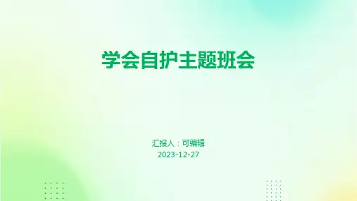 学会自护主题班会
