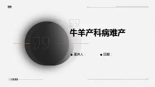 牛羊产科病难产
