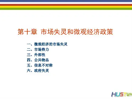 市场失灵和微观经济政策 共24页