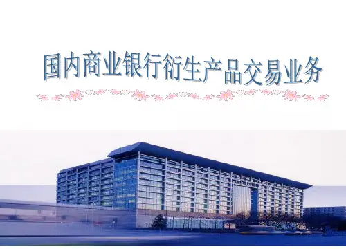 商业银行衍生产品交易业务精讲课件