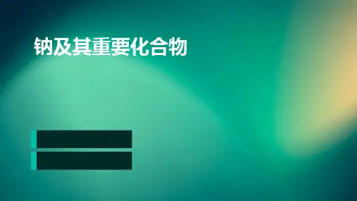 钠及其重要化合物