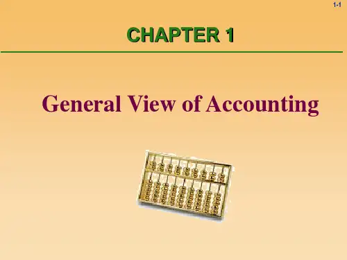 (精品文档)实用会计英语Chapter-1-General-View-of-AccountingPP
