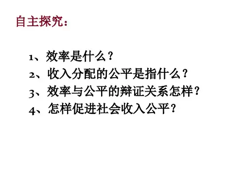 7.2收入分配与社会公平3968832页PPT文档