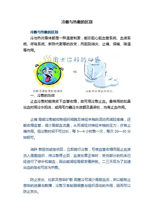 冷敷与热敷的区别