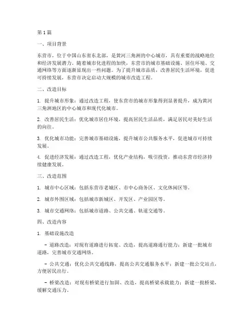 东营改造工程方案(3篇)