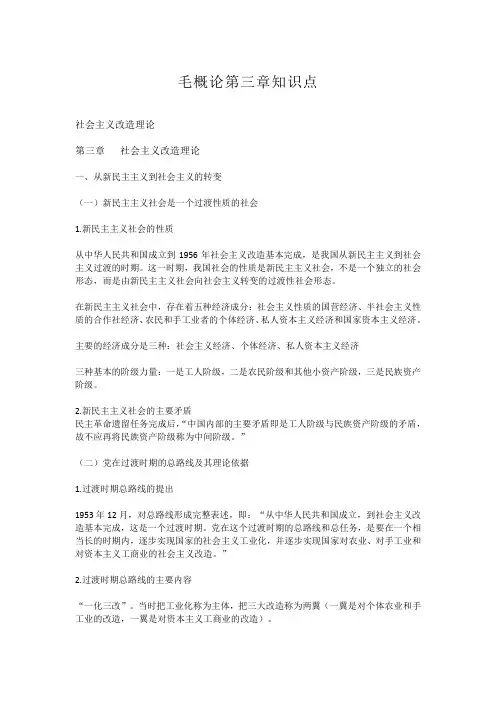 毛概第三章