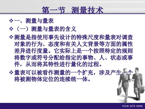 第七章 量表