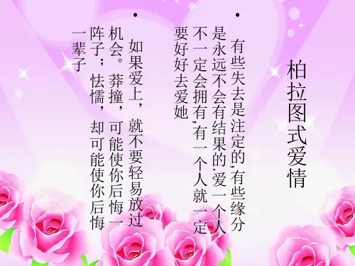 柏拉图式爱情