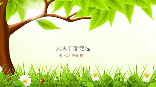 大队干部竞选完整ppt课件