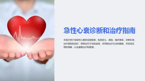 急性心衰诊断和治疗指南
