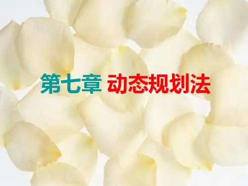 最优控制-第七章-动态规划法