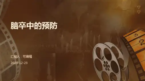 脑卒中的预防ppt