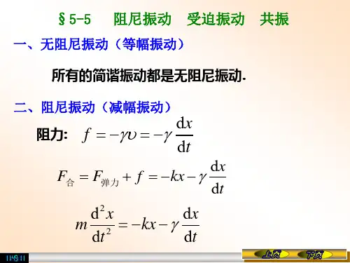 阻尼振动  受迫振动  共振