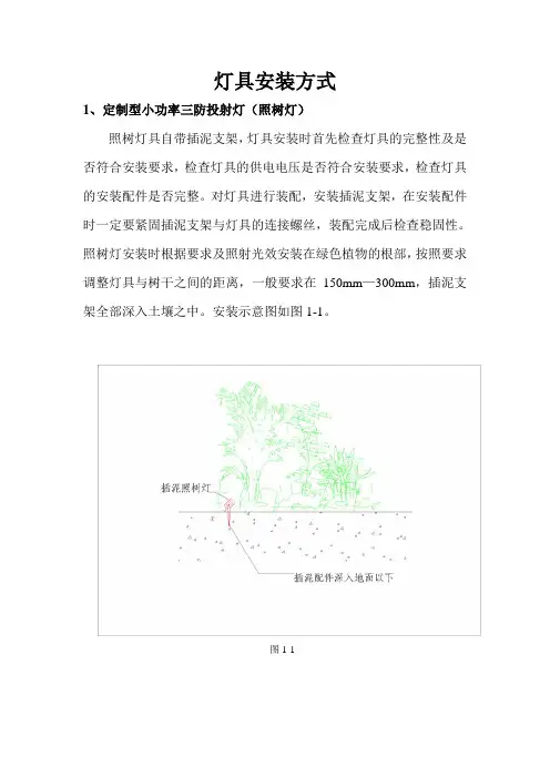 灯具安装方式