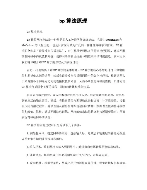 bp算法原理