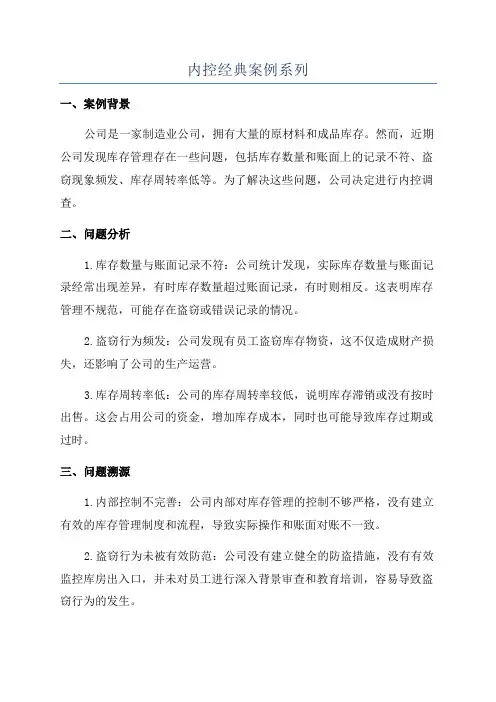 内控经典案例系列