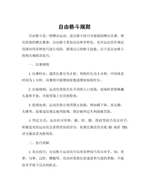自由格斗规则