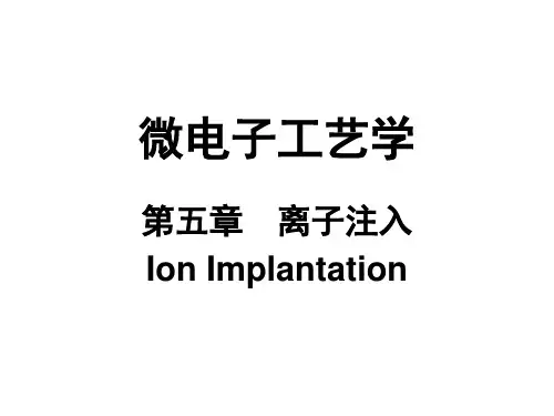 Ion implantation