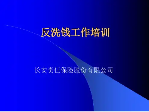 反洗钱培训课件