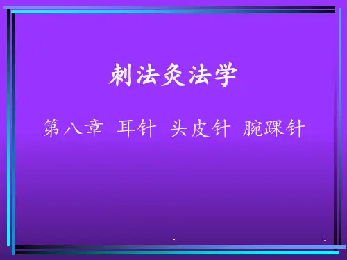 第八章-耳针-头皮针-腕踝针(1)PPT课件