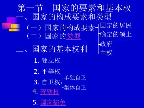 三章国际法上的国家