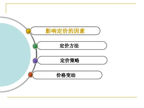 市场营销第十章定价策略PPT资料64页