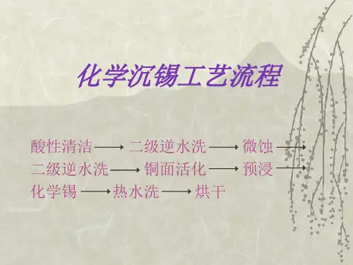 化学沉锡工艺流程