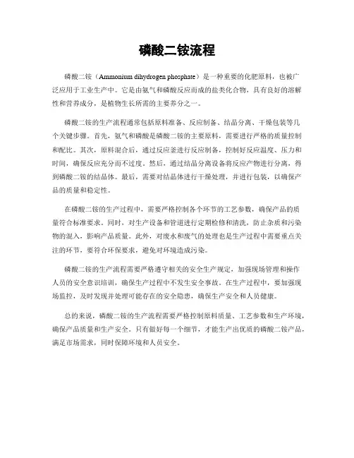 磷酸二铵流程