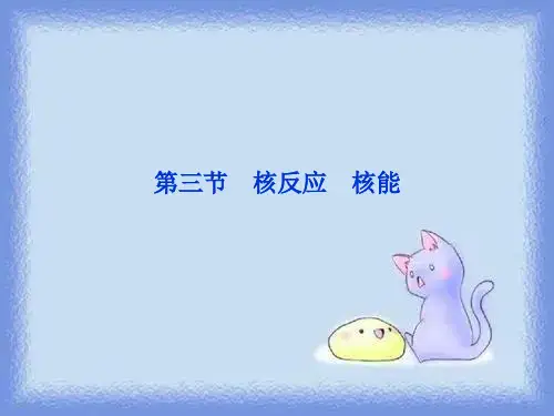 2023人教版选修(2-3)《核反应和核能》ppt