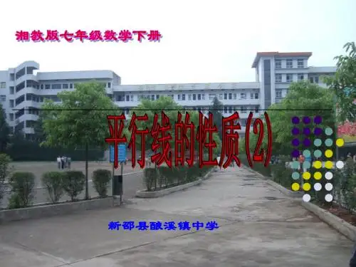 3.5平行线的性质(第2课时)课件(七年级湘教版下册)
