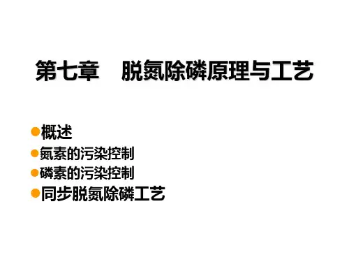 4-2 污水的深度处理与回用-脱氮除磷