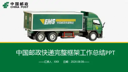 中国邮政快递运输货运物流公司通用PPT模板