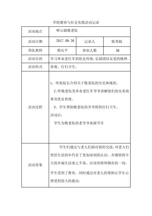 德育与社会实践基地活动记录 (1)