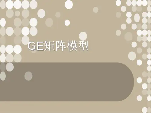 GE矩阵模型