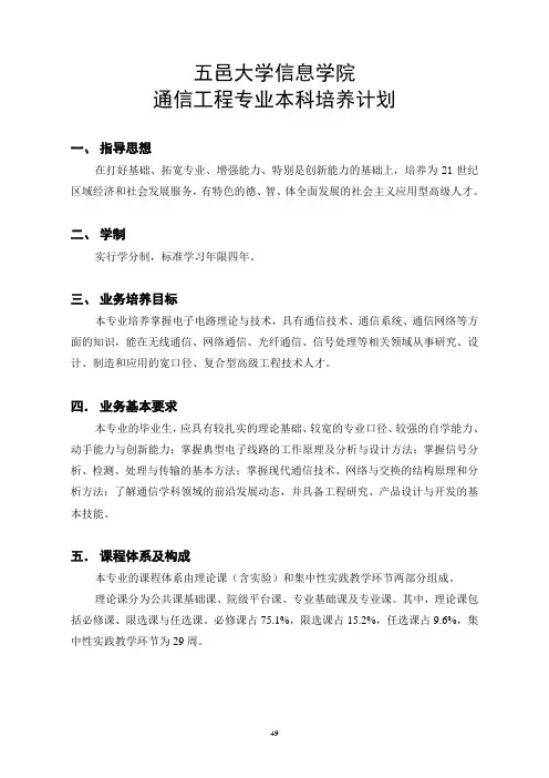 五邑大学信息学院
