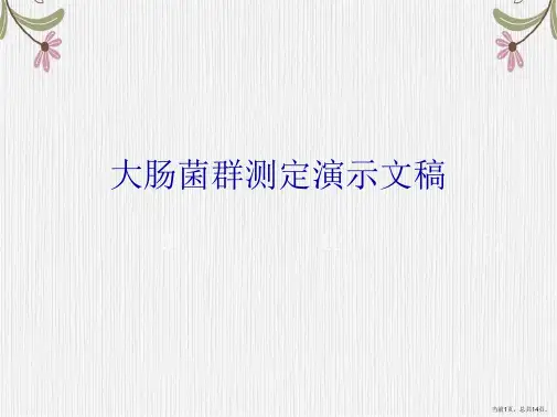 大肠菌群测定演示文稿