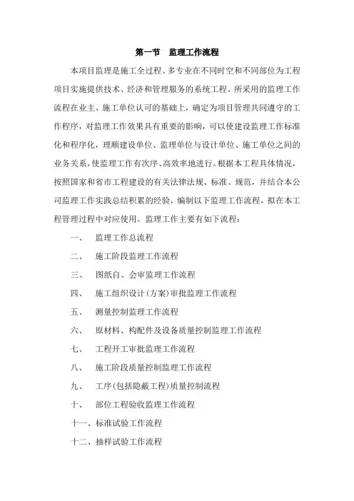 监理工作流程图