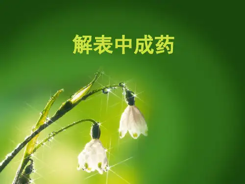 解表中成药