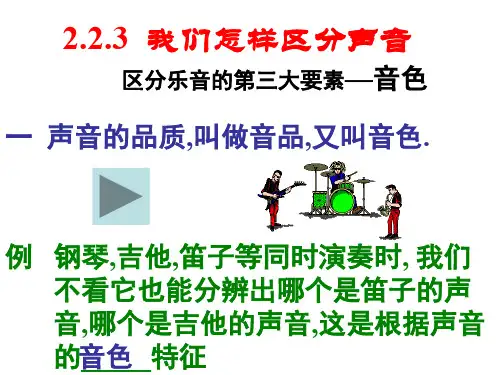 八年级物理我们怎样区分声音1(新编201912)