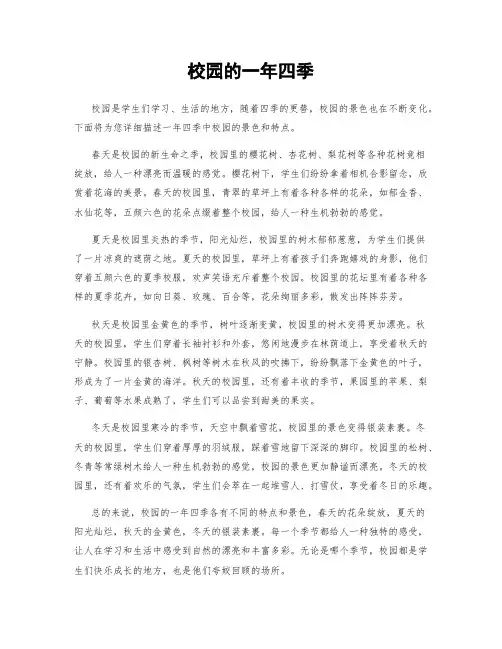 校园的一年四季