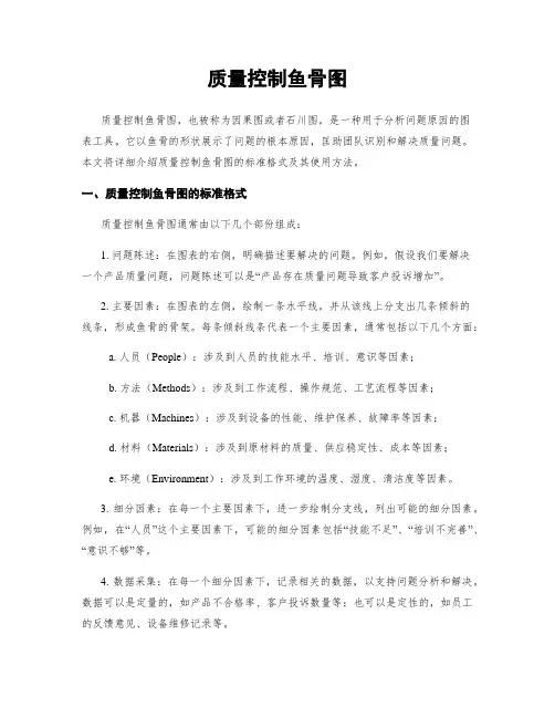 质量控制鱼骨图