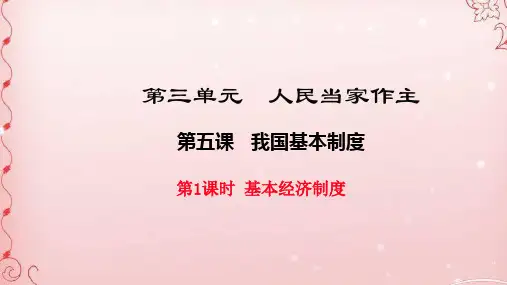 基本经济制度PPT课件1 人教版