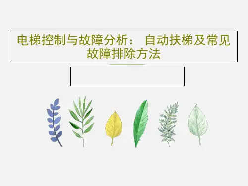 电梯控制与故障分析： 自动扶梯及常见故障排除方法共21页文档