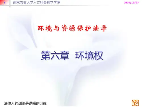 环境法课件环境权
