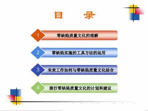 零缺陷分享案例