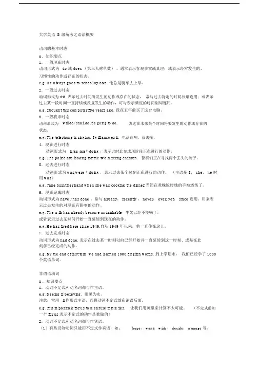 大学英语B级语法重点.docx