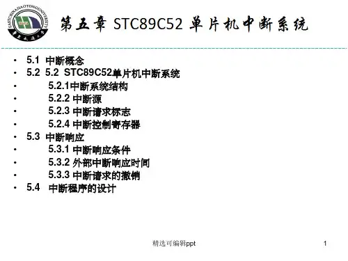第5章 STC89C52单片机中断系统