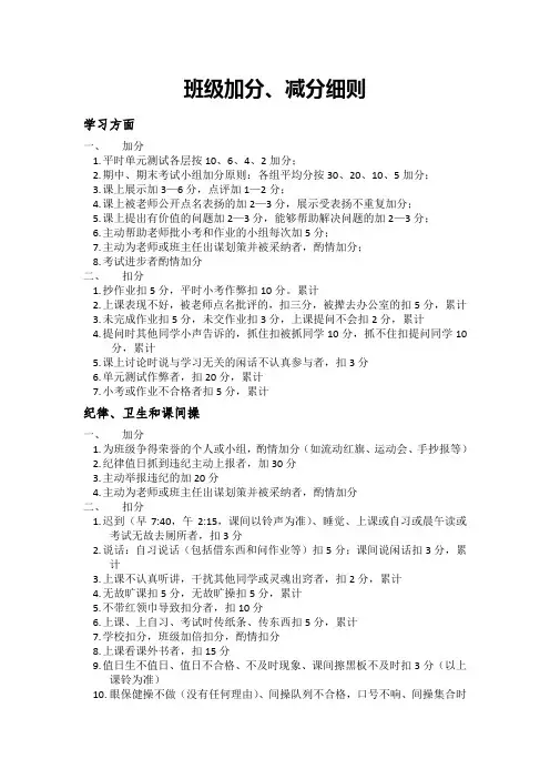 评分细则