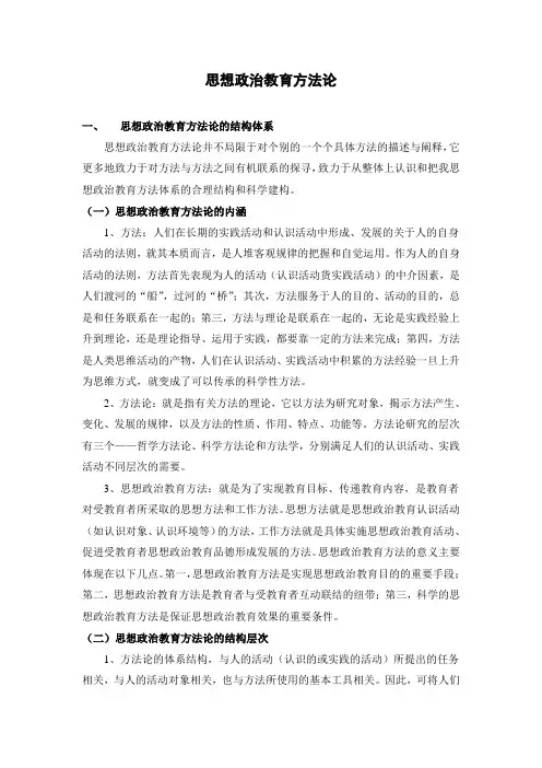 思想政治教育方法论