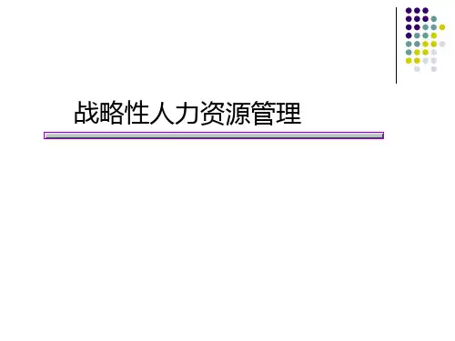 战略性人力资源管理3